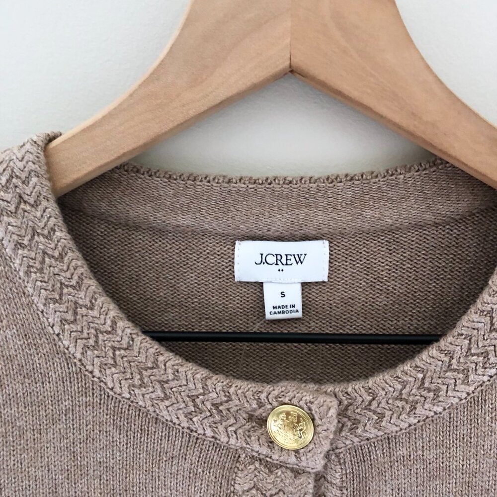 NWT J.Crew Factory Cotton Cardigan Sweater Lady Jacket - Picture 5 of 7
